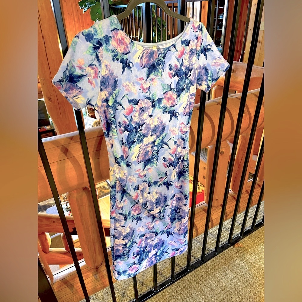 Floral Pink Blush Floral Maternity Dress Small
